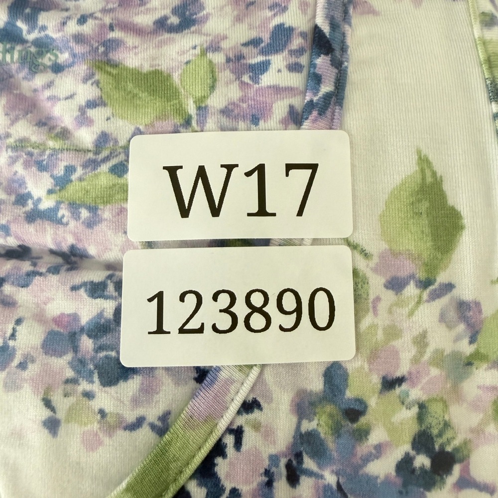 Soft Surroundings Tranquility Bamboo Robe & Nightgown M Soft Floral Sleepwear - Picture 15 of 15